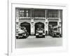 Firemen Outside Bishopsgate Fire Station, Bishopsgate, City of London, 1908-null-Framed Photographic Print