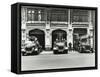 Firemen Outside Bishopsgate Fire Station, Bishopsgate, City of London, 1908-null-Framed Stretched Canvas