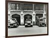 Firemen Outside Bishopsgate Fire Station, Bishopsgate, City of London, 1908-null-Framed Photographic Print