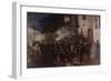 Firemen Running to a Fire-Gustave Courbet-Framed Giclee Print