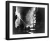 Firemen Using Hoses on the Inferno at Eastcheap London Ec at the Height of the Blitz-null-Framed Photographic Print