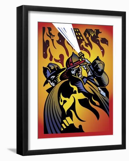 Firemen-David Chestnutt-Framed Giclee Print