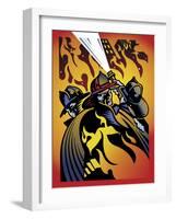 Firemen-David Chestnutt-Framed Giclee Print