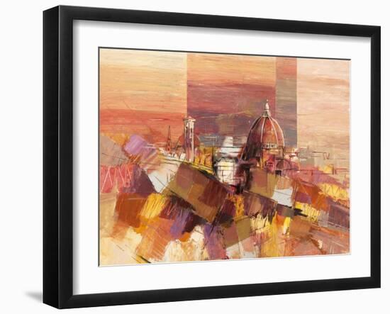 Firenze astratta-Luigi Florio-Framed Art Print