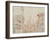 Firenze Perspective-Baldassare Peruzzi-Framed Art Print