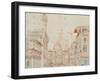 Firenze Perspective-Baldassare Peruzzi-Framed Art Print