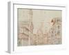 Firenze Perspective-Baldassare Peruzzi-Framed Art Print