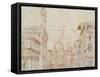 Firenze Perspective-Baldassare Peruzzi-Framed Stretched Canvas