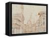 Firenze Perspective-Baldassare Peruzzi-Framed Stretched Canvas