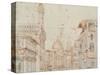 Firenze Perspective-Baldassare Peruzzi-Stretched Canvas