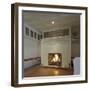 Fireplace and Hardwood Floors-null-Framed Photographic Print