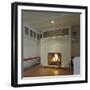 Fireplace and Hardwood Floors-null-Framed Photographic Print