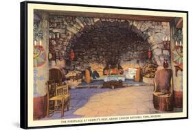 Fireplace at Hermit's Rest, Grand Canyon-null-Framed Stretched Canvas