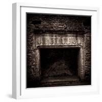 Fireplace in Medieval Castle Ruins-Clive Nolan-Framed Photographic Print