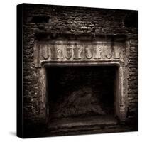 Fireplace in Medieval Castle Ruins-Clive Nolan-Stretched Canvas