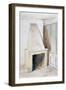 Fireplace in one of the top rooms, no 21 Austin Friars Street, City of London, 1885-John Crowther-Framed Giclee Print