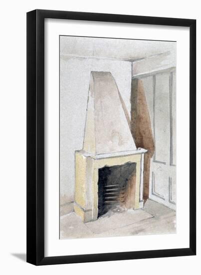 Fireplace in one of the top rooms, no 21 Austin Friars Street, City of London, 1885-John Crowther-Framed Giclee Print