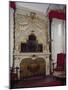 Fireplace in Pope Benedict XIV's Salon with Gilded Stucco, Tozzoni Mansion, Imola, Italy-null-Mounted Giclee Print