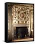 Fireplace with Round Image of Venus and Adonis-Francesco Primaticcio-Framed Stretched Canvas