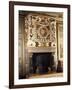 Fireplace with Round Image of Venus and Adonis-Francesco Primaticcio-Framed Giclee Print