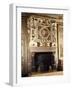 Fireplace with Round Image of Venus and Adonis-Francesco Primaticcio-Framed Giclee Print