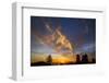 Firery Autumn - Sunset Sky and Tree Over Berkeley-Vincent James-Framed Photographic Print