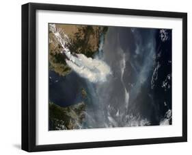 Fires and Smoke in Southeast Australia, January 11, 2007-Stocktrek Images-Framed Photographic Print