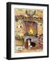 Fireside Dog-Jennifer Zsolt-Framed Giclee Print