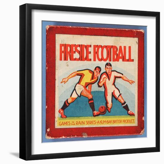 Fireside Football Game-null-Framed Giclee Print