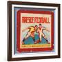 Fireside Football Game-null-Framed Giclee Print