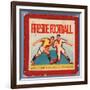 Fireside Football Game-null-Framed Giclee Print