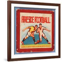 Fireside Football Game-null-Framed Giclee Print