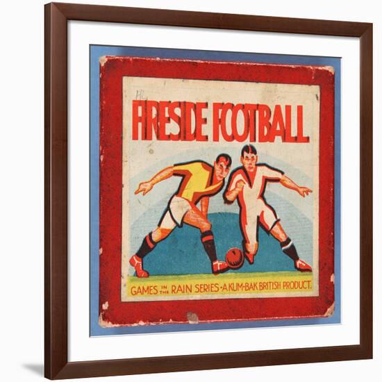 Fireside Football Game-null-Framed Giclee Print