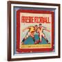 Fireside Football Game-null-Framed Giclee Print