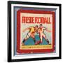 Fireside Football Game-null-Framed Giclee Print