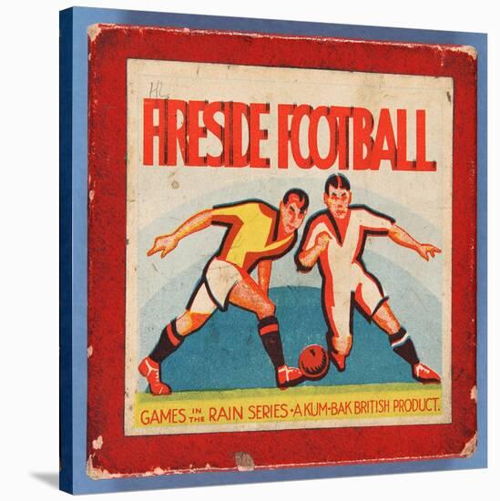 Fireside Football Game-null-Stretched Canvas