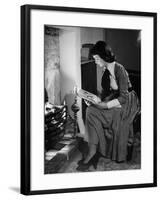 Fireside Reader-null-Framed Photographic Print