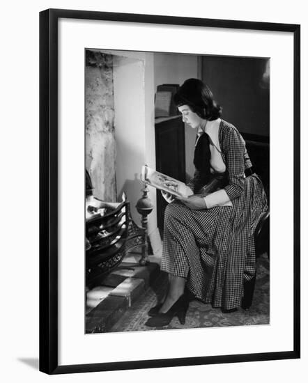 Fireside Reader-null-Framed Photographic Print