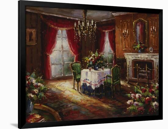 Fireside Supper-Foxwell-Framed Art Print