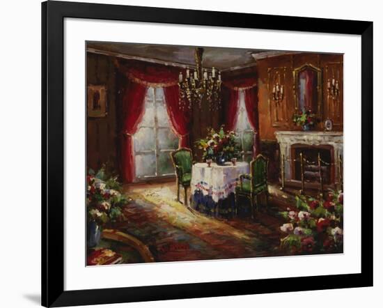 Fireside Supper-Foxwell-Framed Art Print