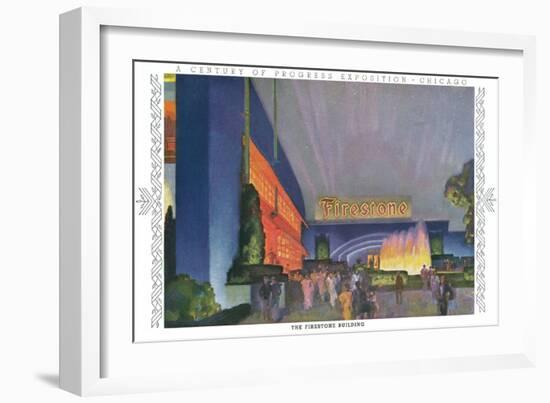 Firestone Building,Chicago World Fair-null-Framed Art Print