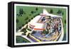Firestone Building, New York World's Fair-null-Framed Stretched Canvas