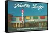 Firestone Lodge Motel-null-Framed Stretched Canvas