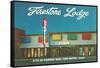 Firestone Lodge Motel-null-Framed Stretched Canvas