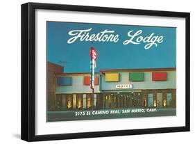 Firestone Lodge Motel-null-Framed Art Print