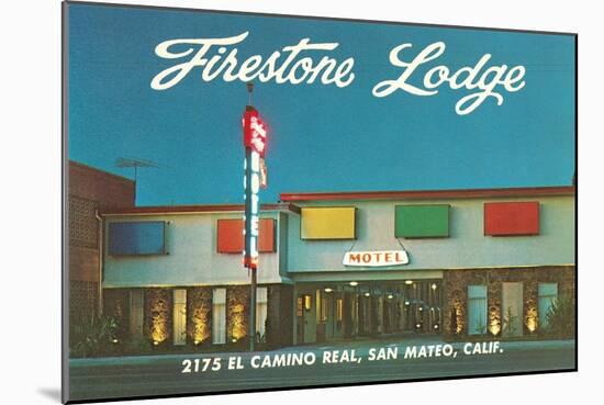 Firestone Lodge Motel-null-Mounted Art Print