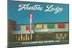 Firestone Lodge Motel-null-Mounted Art Print