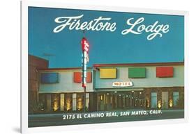 Firestone Lodge Motel-null-Framed Art Print