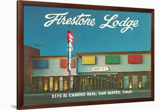 Firestone Lodge Motel-null-Framed Art Print