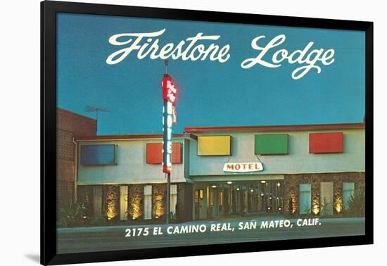 Firestone Lodge Motel-null-Framed Art Print